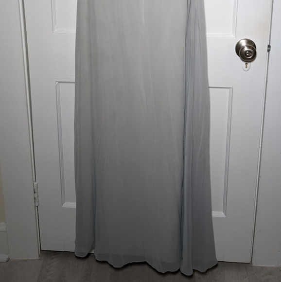 Sky Gray Bridesmaid Dress - Picture 3 of 3